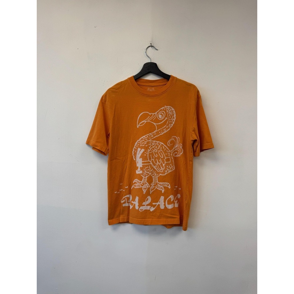 Palace Skateboards Shirt Mens Small Orange Dodo Graphic Streetwear Logo Tee‎